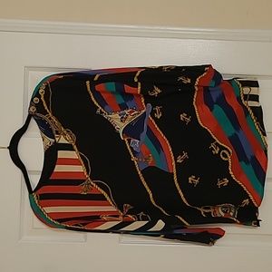 Vintage Nautical Carole Little Top Size M